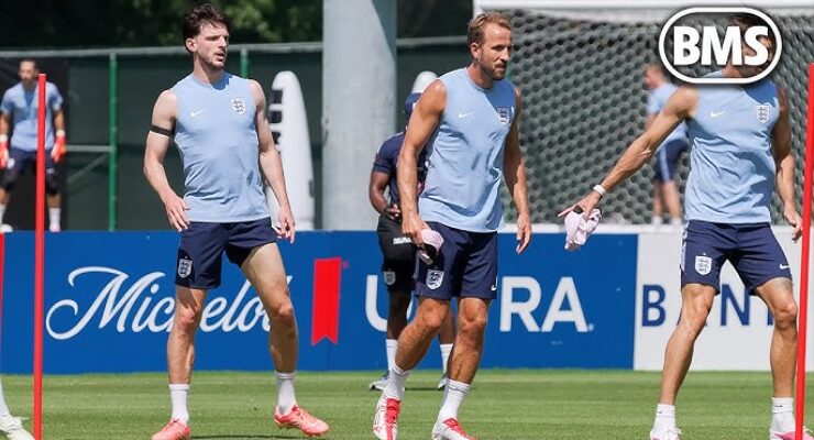 ENGLAND TRAIN AHEAD OF DR CONGO MATCH TONIGHT AT 5.00 P.M.