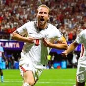 FIFA WORLD CUP :  ENGLAND VS DR CONGO – 01/07/2026  (PHOTO – “HARRY THE HERO” KANE CELEBRATES)