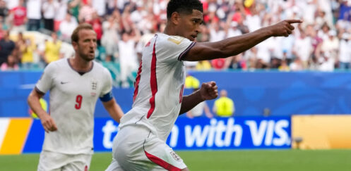 FIFA WORLD CUP : NORWAY VS ENGLAND – 11/07/2026 (PHOTO – JUDE BELLINGHAM CELEBRATES)