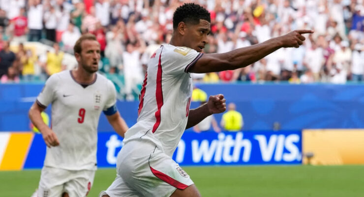 FIFA WORLD CUP : NORWAY VS ENGLAND – 11/07/2026 (PHOTO – JUDE BELLINGHAM CELEBRATES)