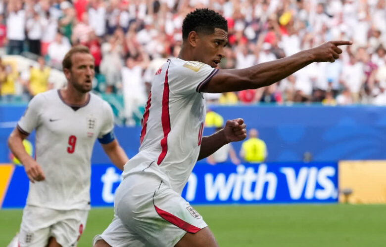 FIFA WORLD CUP : NORWAY VS ENGLAND – 11/07/2026 (PHOTO – JUDE BELLINGHAM CELEBRATES)