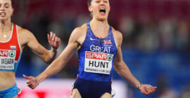 HIGHLIGHTS FROM DAY 1 OF THE EUROPEAN ATHLETICS CHAMPS 2026  (PHOTO – AMY HUNT WINS GOLD IN THE 100M)
