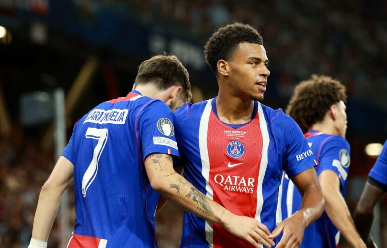 UEFA SUPER CUP : PARIS SAINT-GERMAIN VS ASTON VILLA – 12/08/2026 (PHOTO – DESIRE DOUE CELEBRATES)