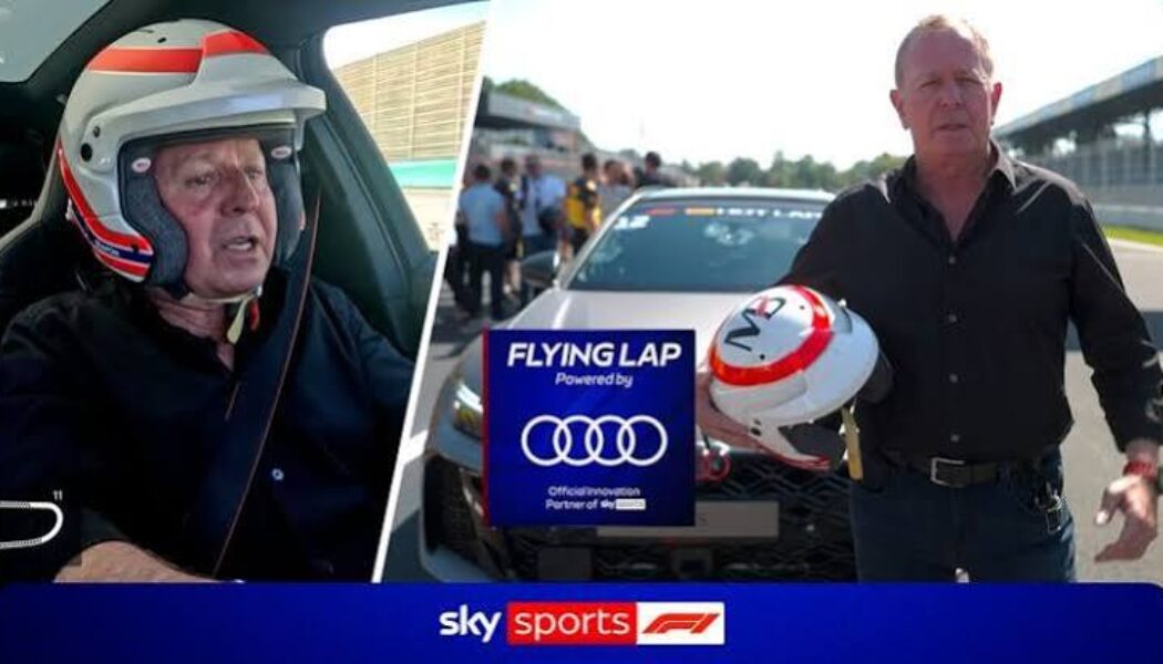 MARTIN BRUNDLE DRIVES AN AUDI RS5 AROUND THE MONZA GRAND PRIX RACE TRACK