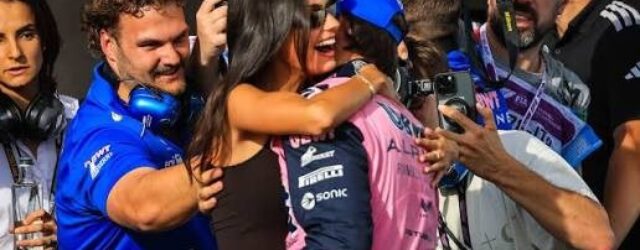 PIERRE GASLY TAKES POLE POSITION IN MONZA!  (PHOTO – PIERRE GASLY AND GIRLFRIEND KIKA CELEBRATE HIS POLE POSITION IN MONZA)