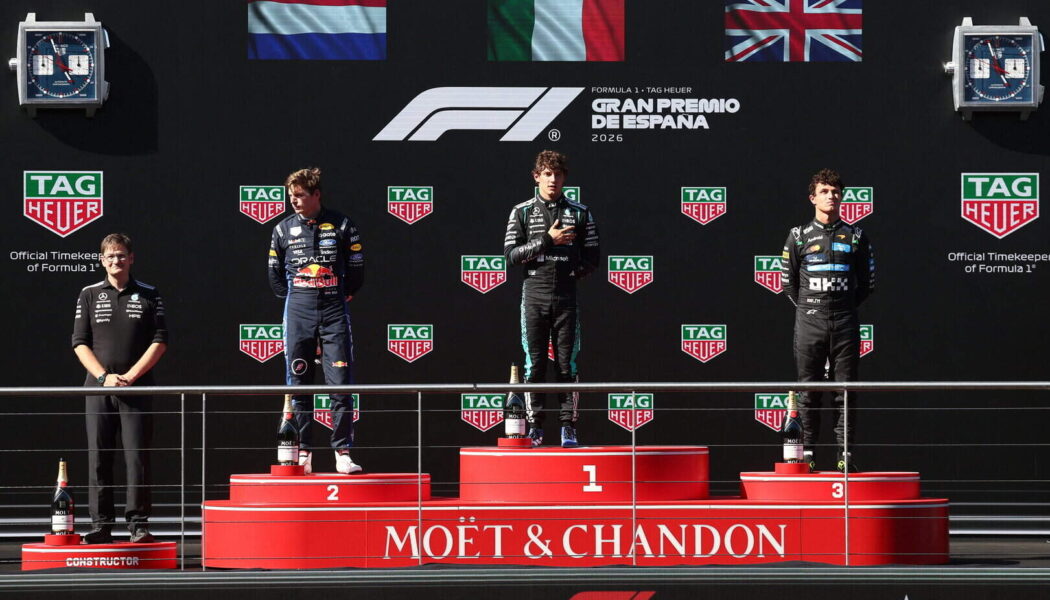 KIMI ANTONELLI WINS THE SPANISH GRAND PRIX 2026!