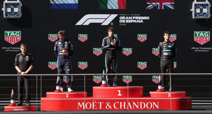 KIMI ANTONELLI WINS THE SPANISH GRAND PRIX 2026!