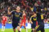 UEFA CHAMPIONS LEAGUE : WEDNESDAY – 22/10/2026  (PHOTO – DECLAN RICE CELEBRATES)