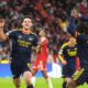 UEFA CHAMPIONS LEAGUE : WEDNESDAY – 22/10/2026  (PHOTO – DECLAN RICE CELEBRATES)