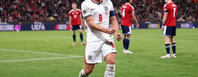 UEFA NATIONS LEAGUE : ENGLAND VS CZECHIA – 06/10/2026  (PHOTO – HARRY KANE CELEBRATES SCORING A BRACE)