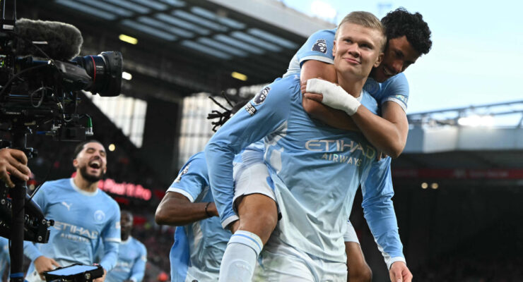 PREMIER LEAGUE : SUNDAY – 11/10/2026  (PHOTO – HAALAND AND MAN CITY CELEBRATE)