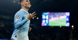 UEFA CHAMPIONS LEAGUE : TUESDAY – 20/10/2026 (PHOTO – PHIL FODEN CELEBRATES SCORING A HAT-TRICK FOR MAN CITY)