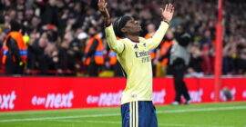 PREMIER LEAGUE : SUNDAY – 18/10/2026  (PHOTO – NONI MADUEKE CELEBRATES)