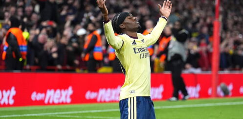 PREMIER LEAGUE : SUNDAY – 18/10/2026  (PHOTO – NONI MADUEKE CELEBRATES)