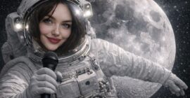 THE ARTEMIS II CREW ARE ABOUT TO EMBARK ON A HISTORIC MISSION TO SEE THE FAR SIDE OF THE MOON!  (PHOTO – THEY DIDN’T KNOW I WAS ALREADY THERE TO REPORT ON THEIR PROGRESS – AMANDA! 😊)