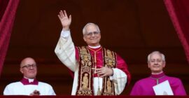 POPE LEO XIV GIVES HIS FIRST HOLY MASS